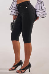 DENIM MUSE CAPRI IN BLACK