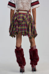 CRAZY FOR YOU PLAID MINI SKIRT