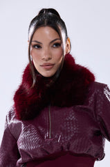 ALAIA FAUX FUR COLLAR