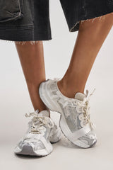 AKIRA GOLD LOCKET WHITE SLIP ON SNEAKER