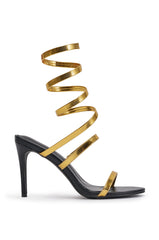 AKIRA GOLD STHENO GOLD METAL COIL SANDAL