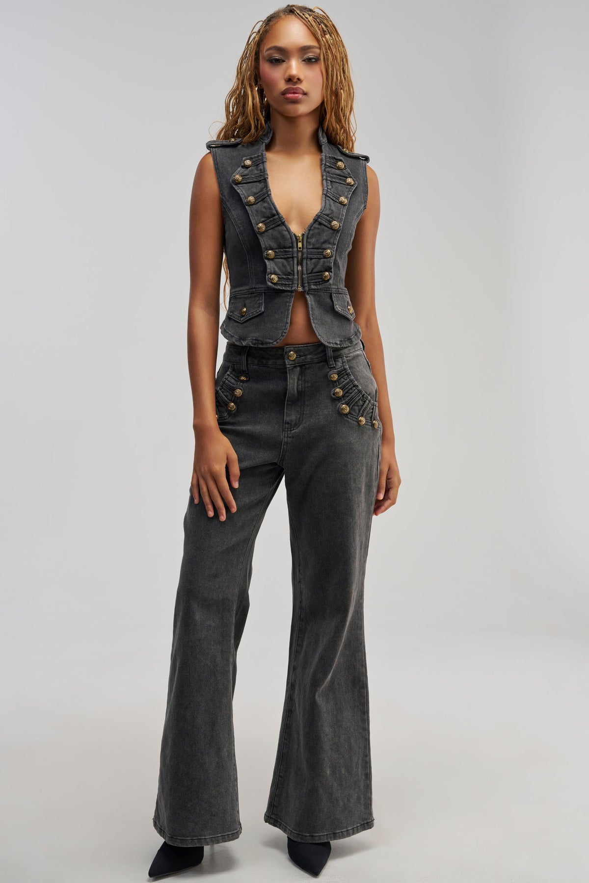 AHEAD OF THE CURVE MILITARY DENIM PANT
