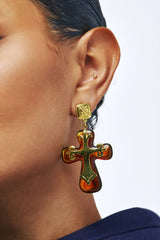 CROSS MY HEART EARRING