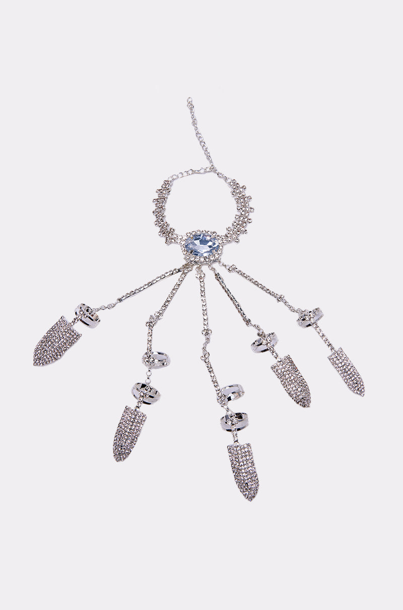 CLAW MY WAY BLING RING SET