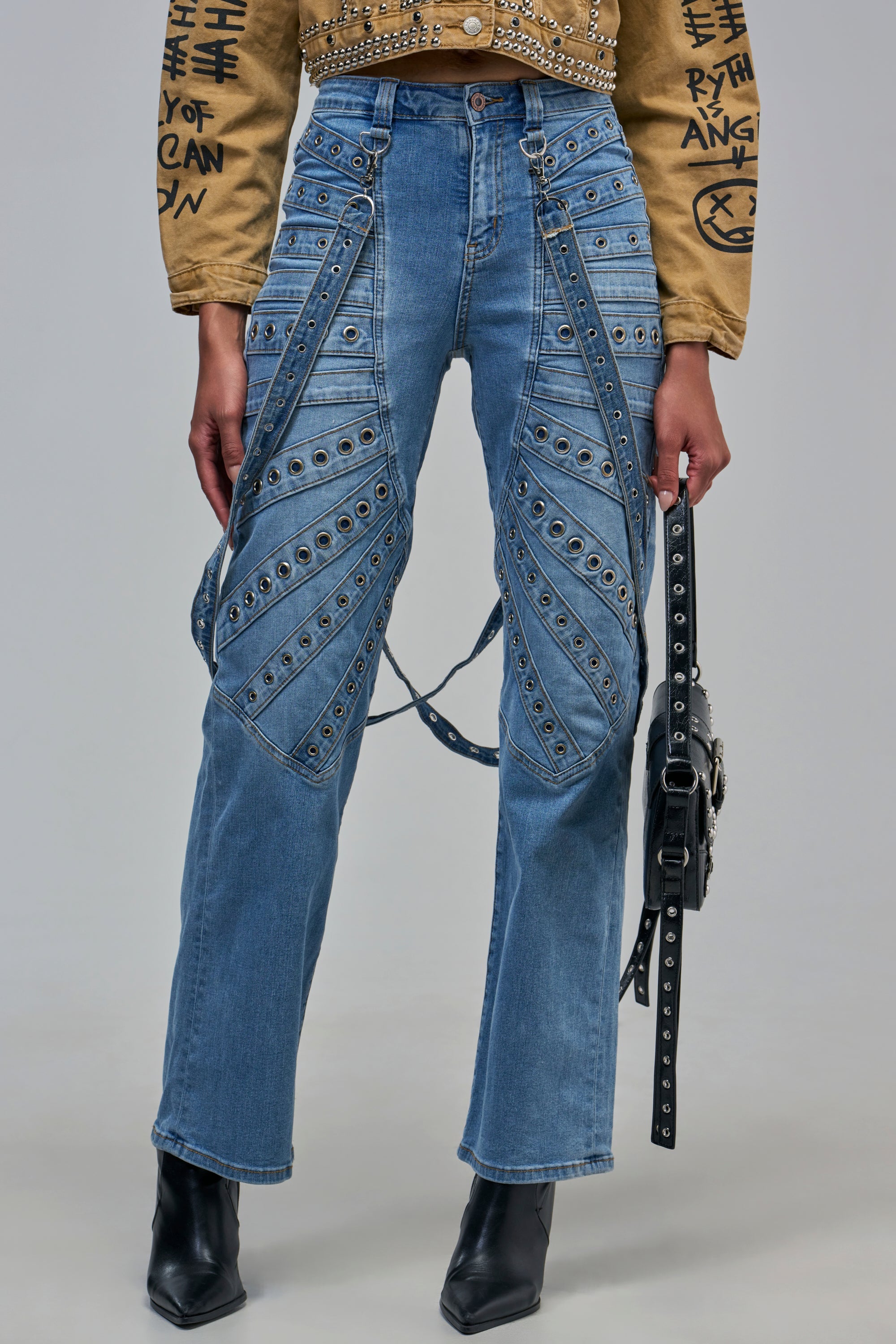 CRAZY FOR YOU GROMMET DENIM