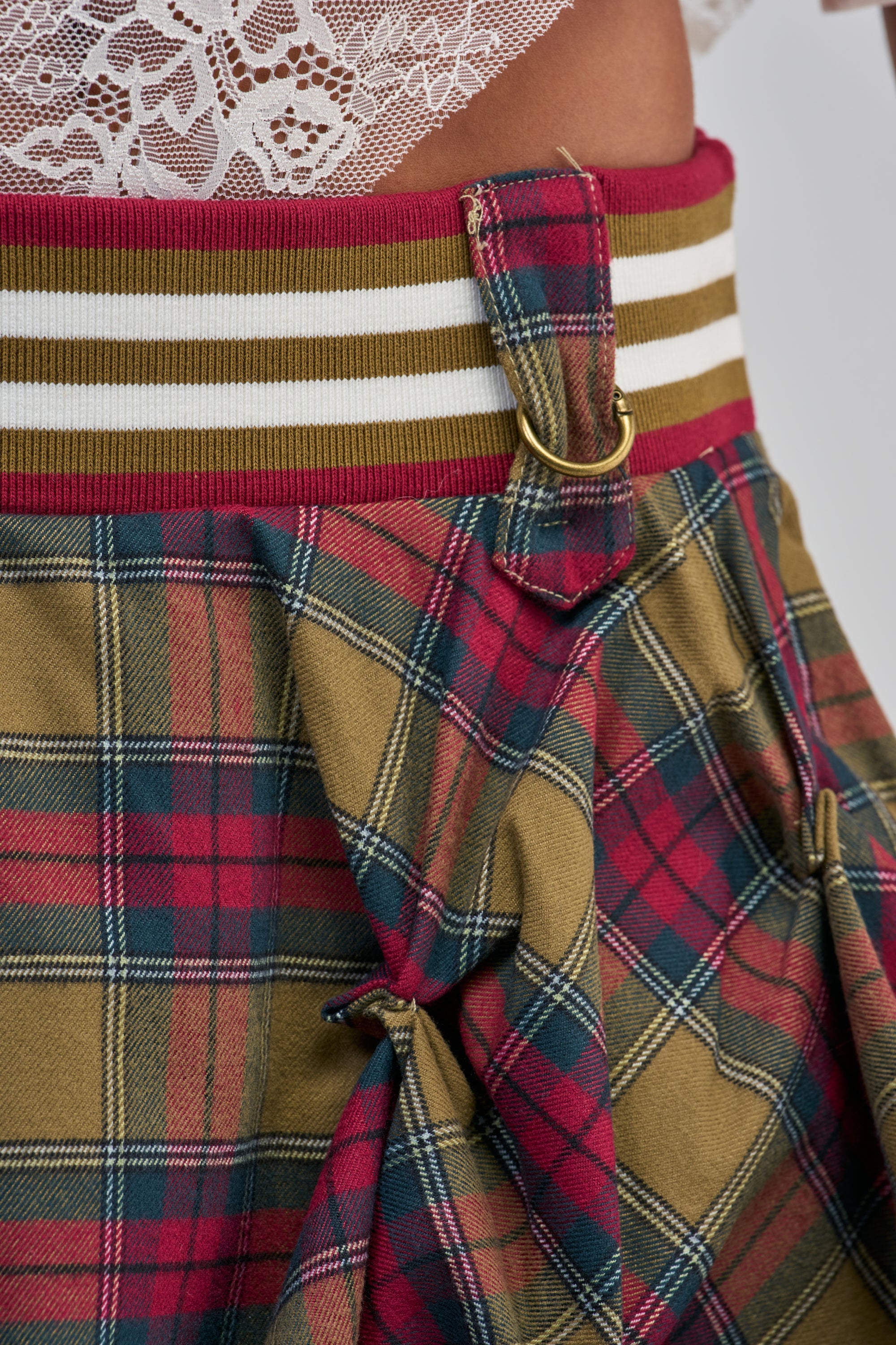 CRAZY FOR YOU PLAID MINI SKIRT