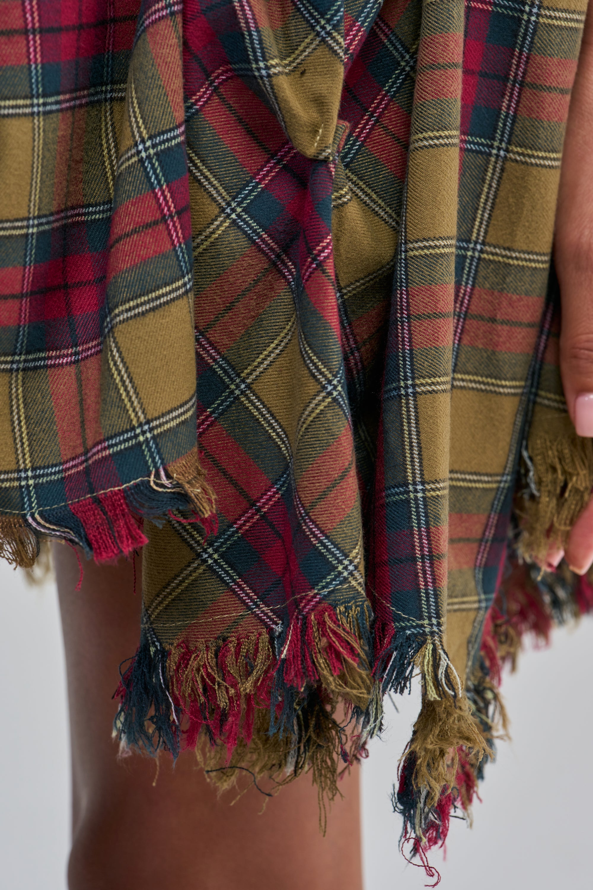 CRAZY FOR YOU PLAID MINI SKIRT