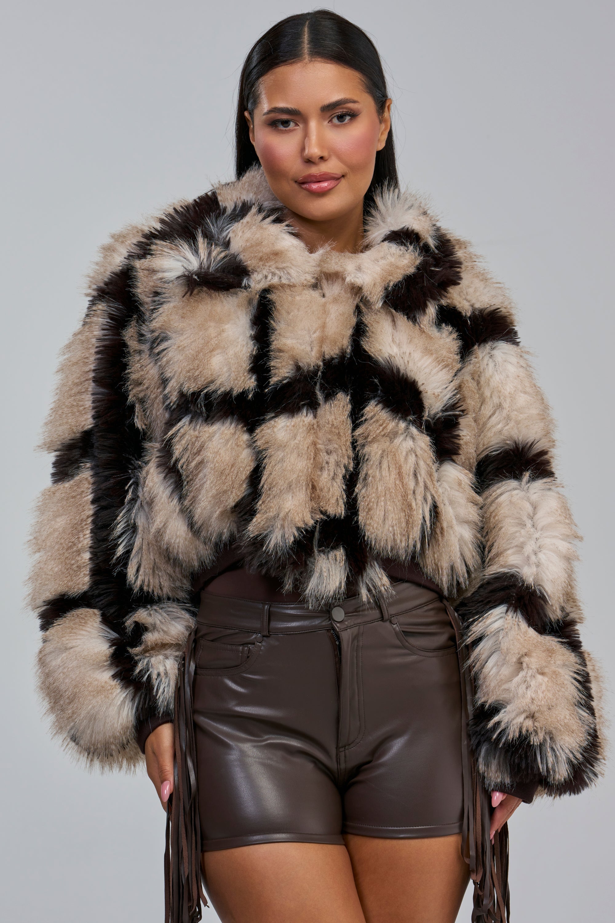 DELILAH FAUX FUR BOMBER