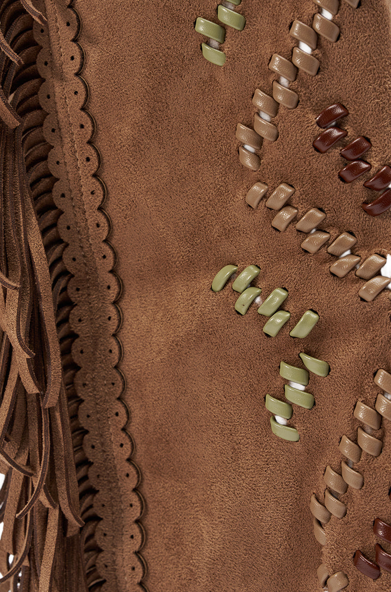AZALEA WANG EDMUND BROWN FLAT WESTERN BOOT