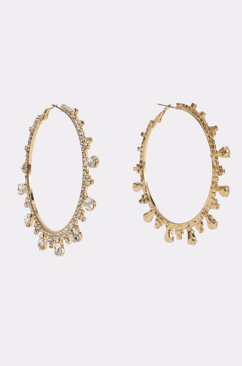 CRYSTAL DREAMS HOOP EARRINGS