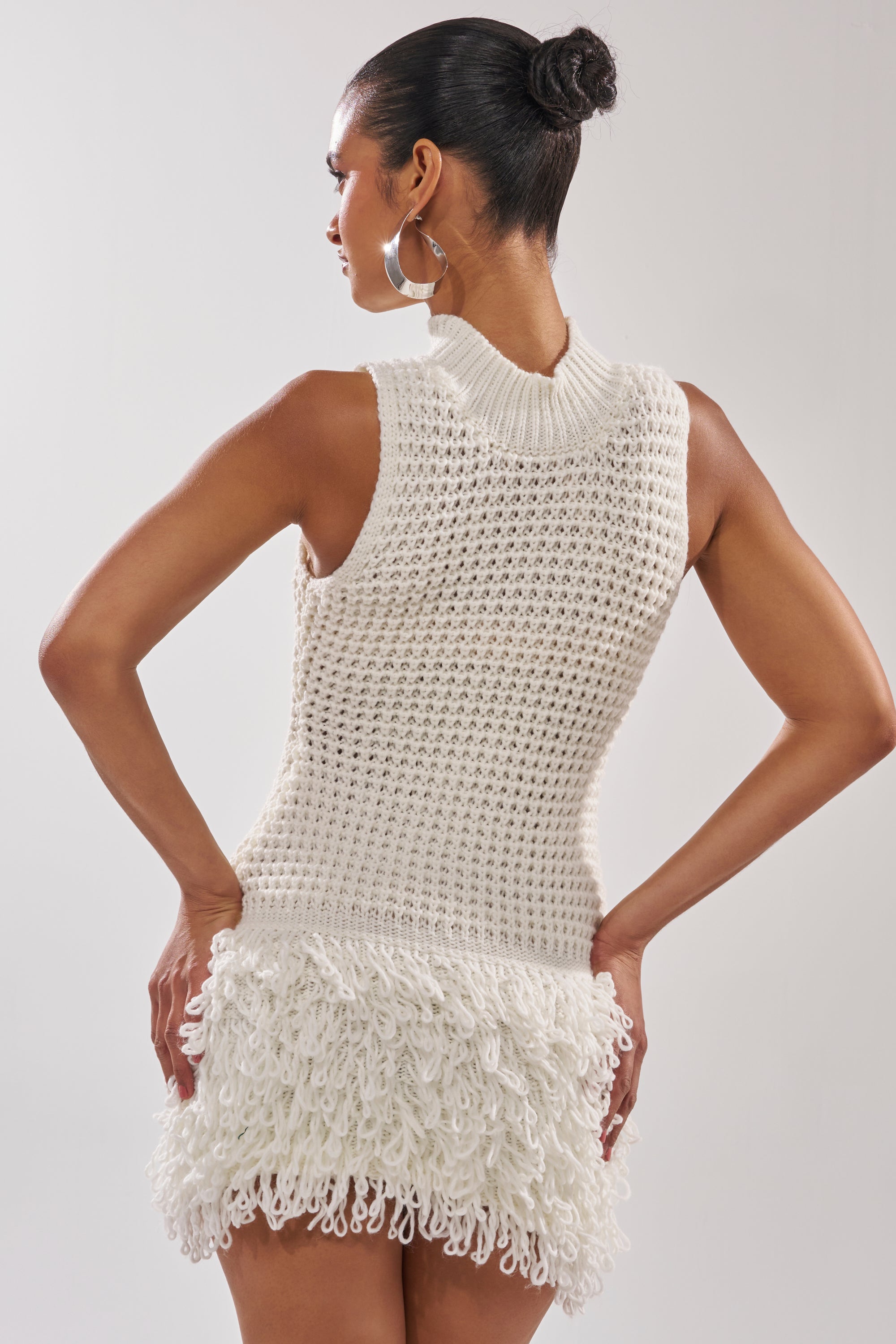 CROCHET CUTIE MINI DRESS