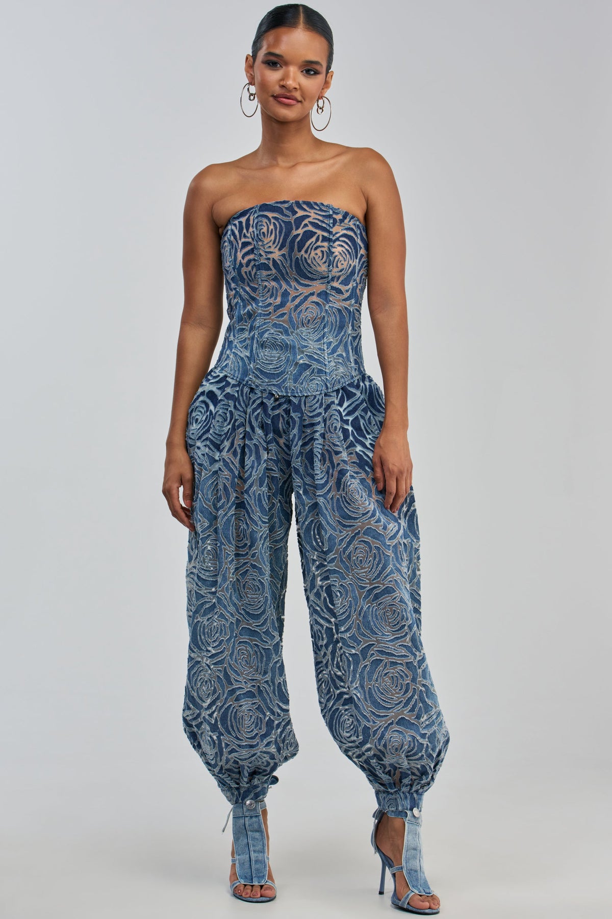 DENIM FOR DAYS BALLOON PANT IN DARK BLUE DENIM