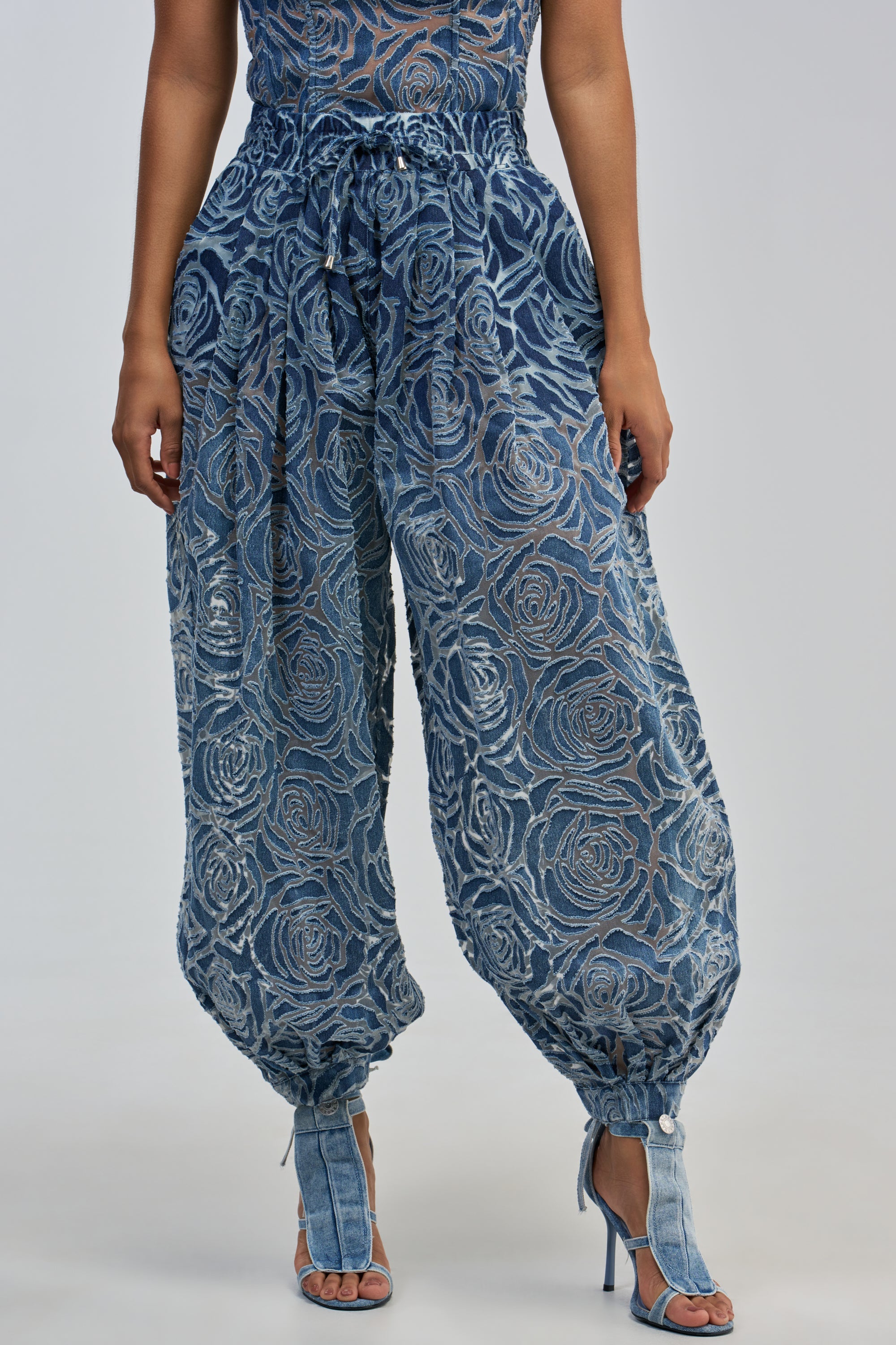 DENIM FOR DAYS BALLOON PANT IN DARK BLUE DENIM