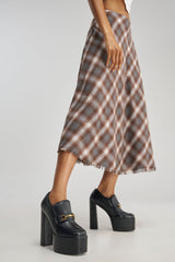 AZALEA WANG JUSTLY BLACK PU PLATFORM BLOCK HEEL PUMP