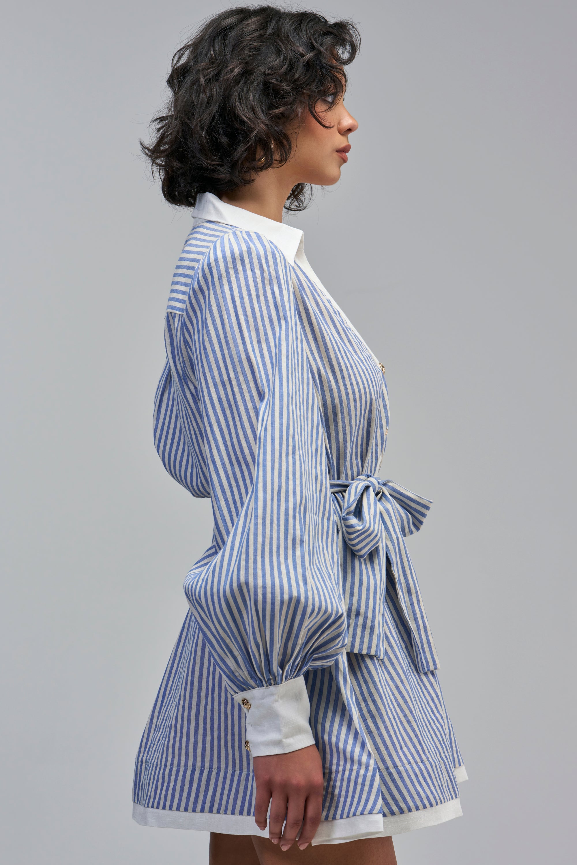 COUNTRY CLUB STRIPED MINI DRESS