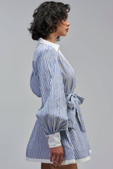 COUNTRY CLUB STRIPED MINI DRESS